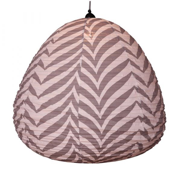 Lampe poire 70cm à poser ou suspendre Zebra grey - JOP-0109