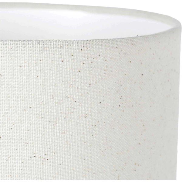 Lampe en céramique abat-jour en lin 20 x 50 cm - 34,90