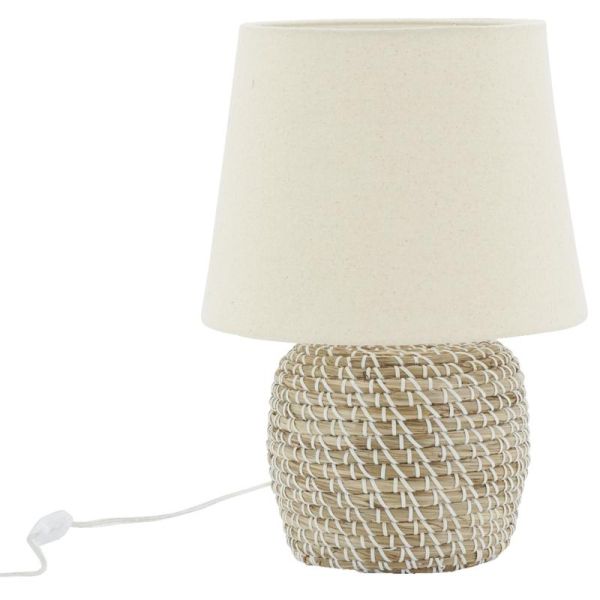 Lampe de chevet en jonc naturel