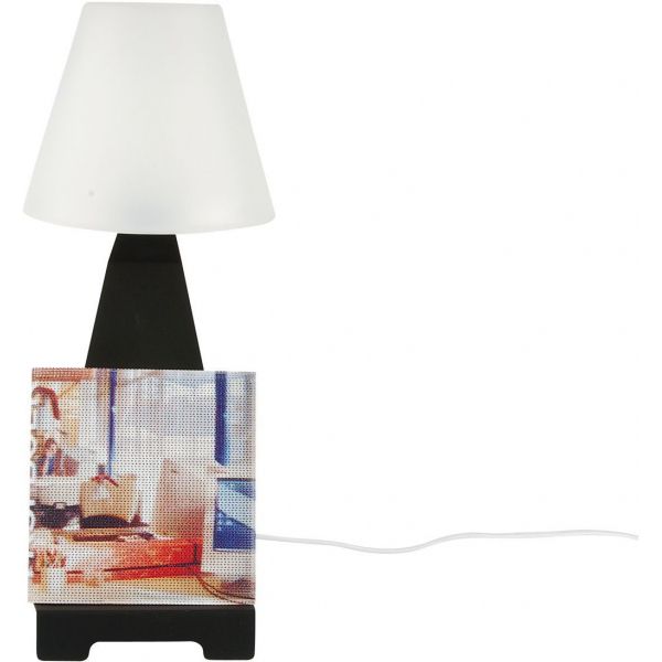 Lampe de chevet support tablette - 5