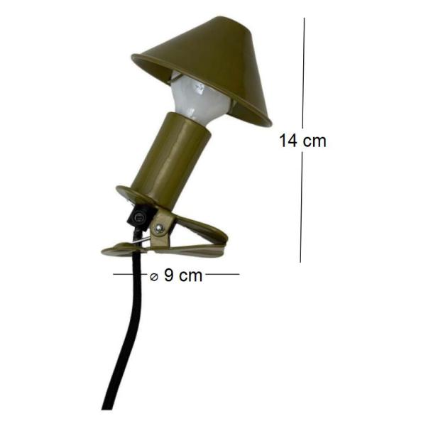 Lampe à clipser en métal Mush room - BAZ-0120