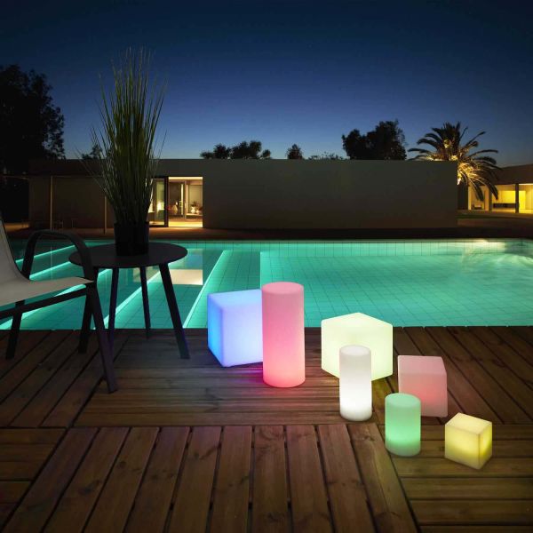 Lampe extérieure Cube avec télécommande - 8