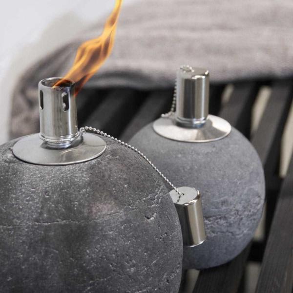 Lampe à huile en béton Organic - FANCY FLAMES