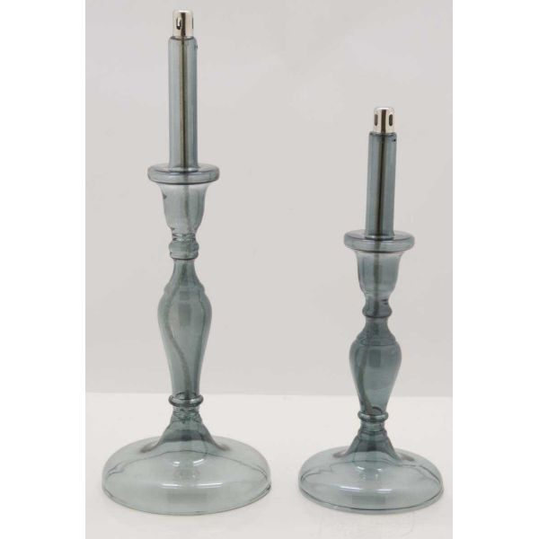 Lampe à huile en verre smoké Candle avec huile de paraffine offerte - BAZARDELUXE