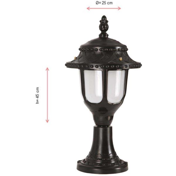 Lampe de jardin en ABS vintage René - HANAH HOME