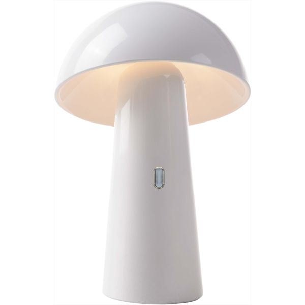 Lampe de jardin sur batterie shitake (blanc)