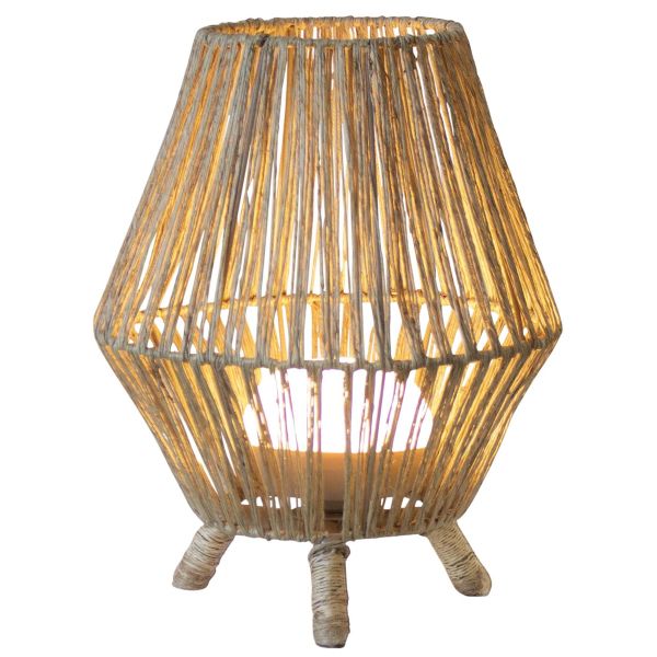 Lampe de jardin en jute  Sisine 30 cm