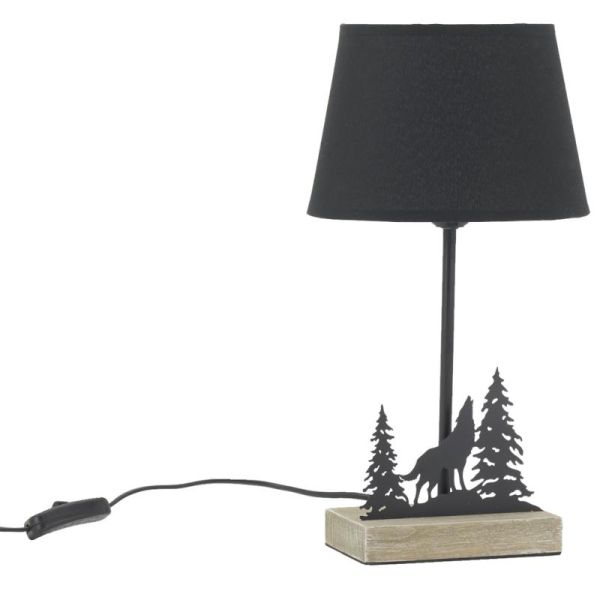 Lampe en métal montagne