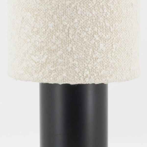 Lampe en métal et coton bouclette - AUBRY GASPARD