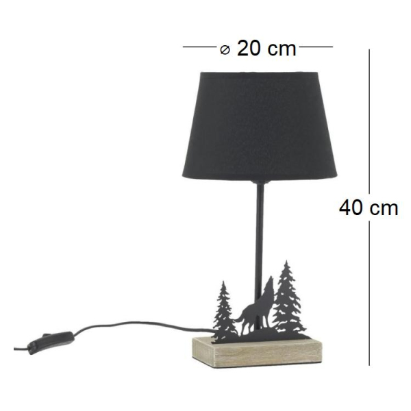Lampe en métal montagne - AUB-6363