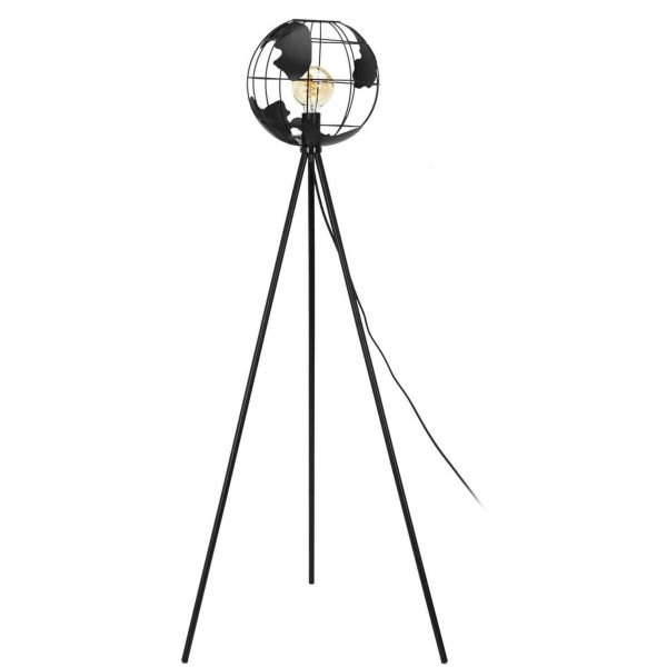 Lampe en métal noir Globe - CMP-3996