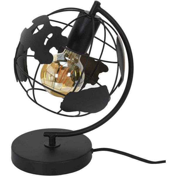 Lampe en métal noir Globe - CMP-3995