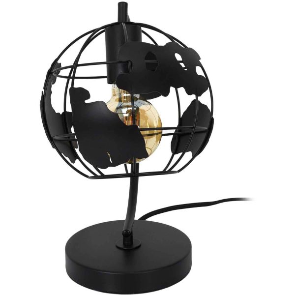 Lampe en métal noir Globe - 29,90