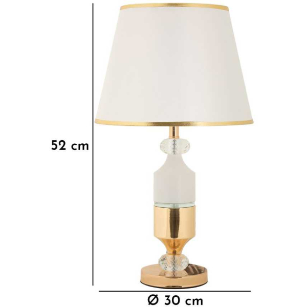 Lampe en métal à poser Gipsy 30 x 52 cm - MAU-0693