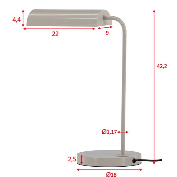 Lampe à poser en acier Harmonica - VEN-0270