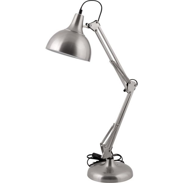 Lampe à poser en acier brossé