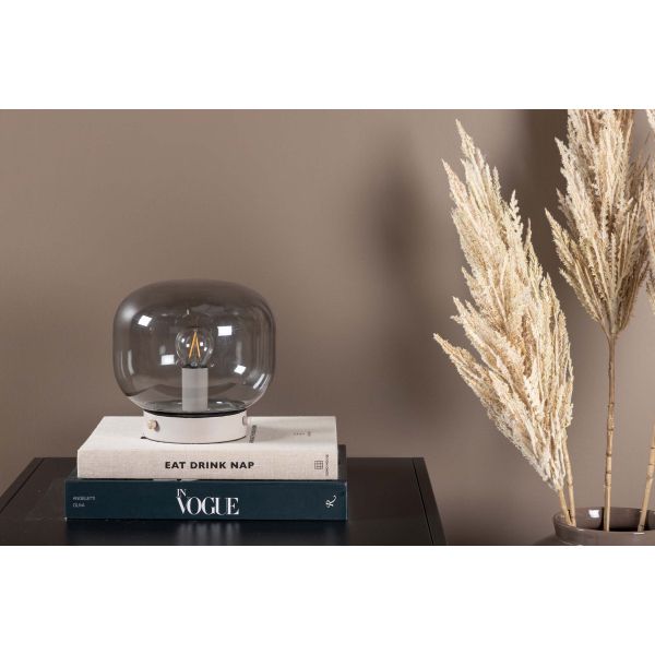 Lampe à poser en acier et verre Bollonelie - VENTURE HOME