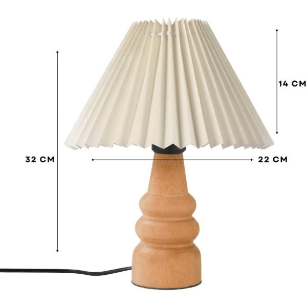 Lampe à poser en bois et PVC Serenity - ASI-2353