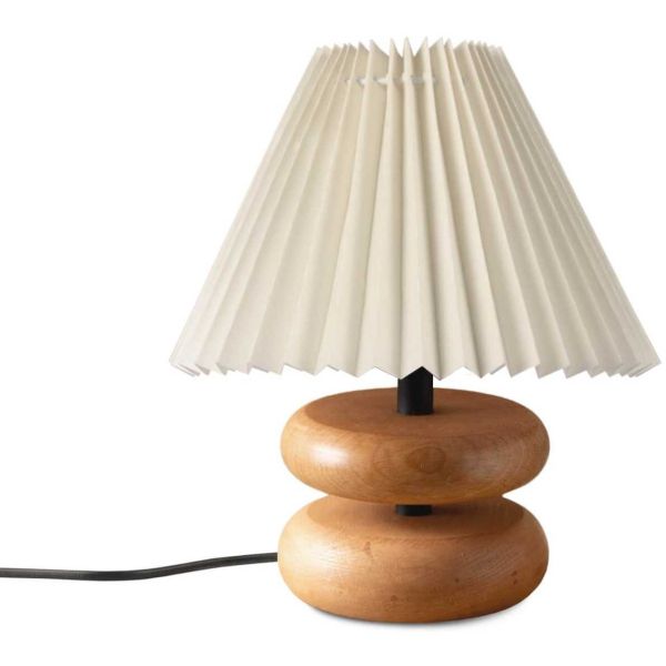 Lampe à poser en bois et PVC Serenity