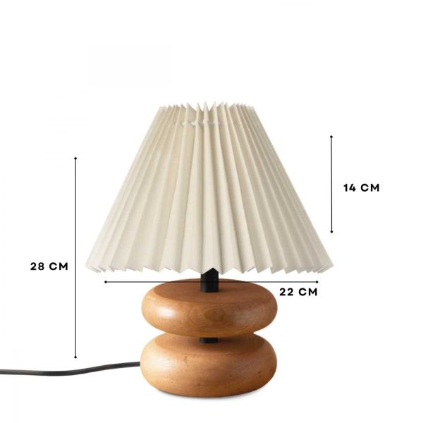 Lampe à poser en bois et PVC Serenity - ASI-2355
