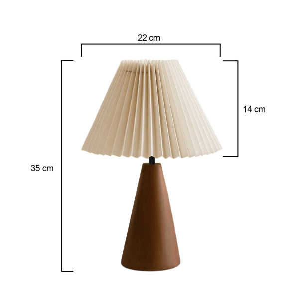 Lampe à poser en bois et PVC Serenity - ASI-2354