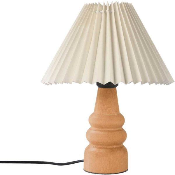 Lampe à poser en bois et PVC Serenity