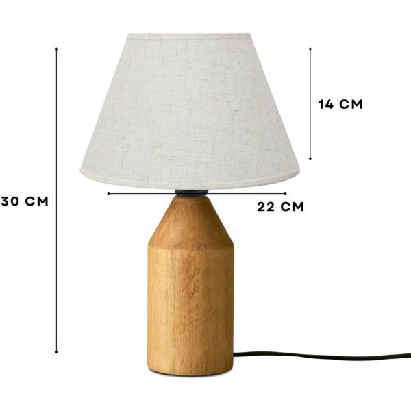 Lampe à poser en bois et PVC Serenity - ASI-2352
