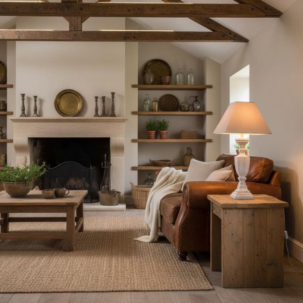Lampe à poser en bois et coton - AUBRY GASPARD
