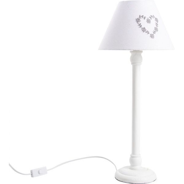 Lampe à poser en bois motif coeur - AUBRY GASPARD