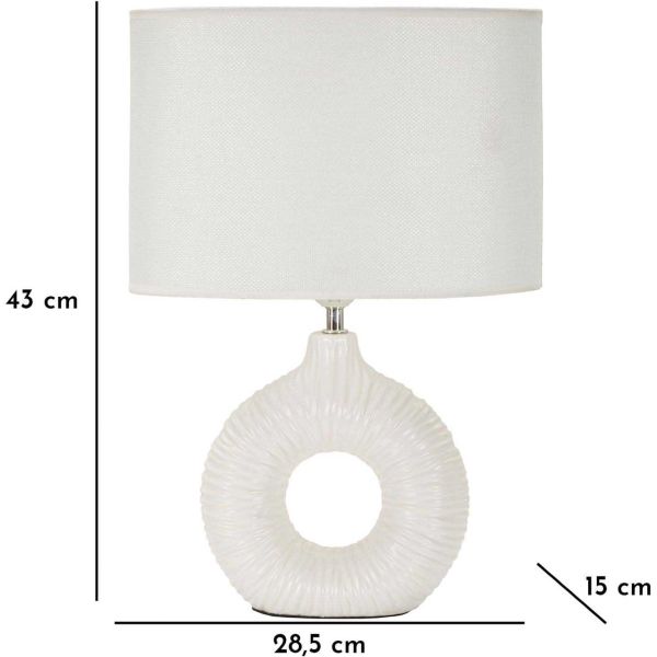 Lampe à poser en céramique Seta 28.5 x 15 x 43 cm - MAU-0522