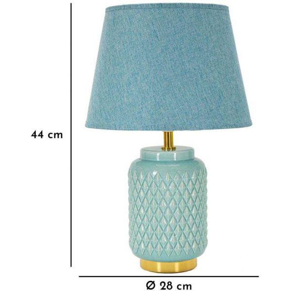 Lampe à poser en céramique Square 28 x 44 cm - MAU-0518