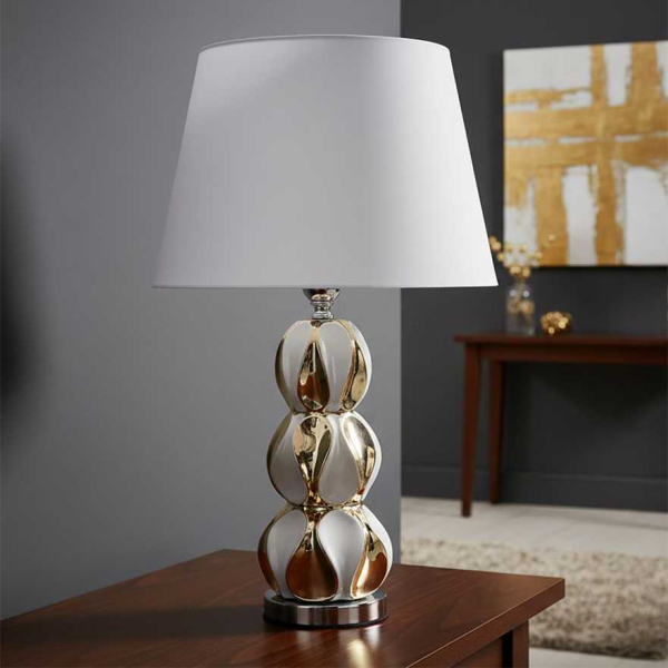 Lampe à poser en céramique et métal Glam - MAURO FERRETTI