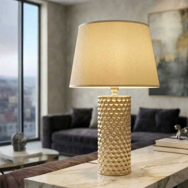 Lampe à poser en céramique et métal Glam - MAURO FERRETTI