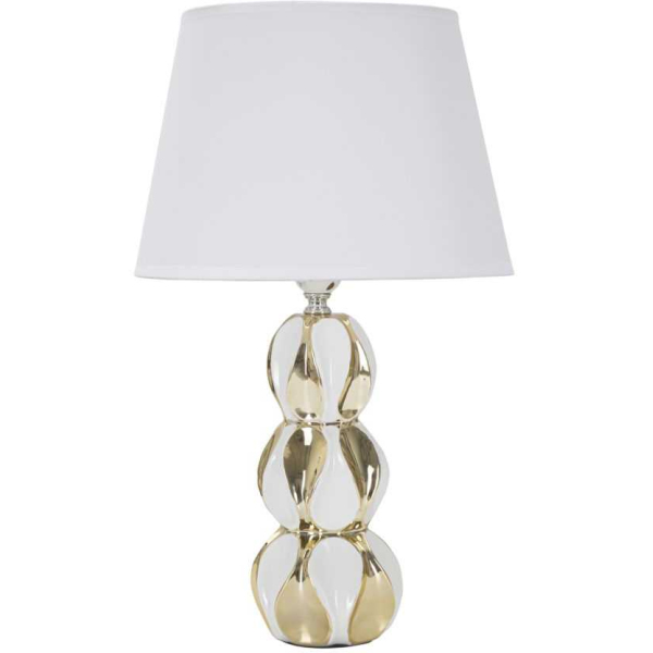 Lampe à poser en céramique et métal Glam