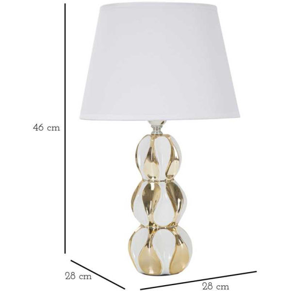 Lampe à poser en céramique et métal Glam - MAU-0911