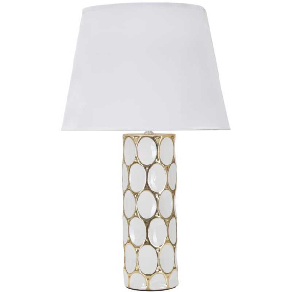 Lampe à poser en céramique et métal Glam