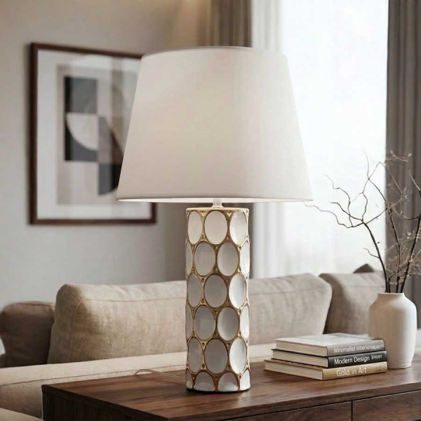 Lampe à poser en céramique et métal Glam - MAURO FERRETTI