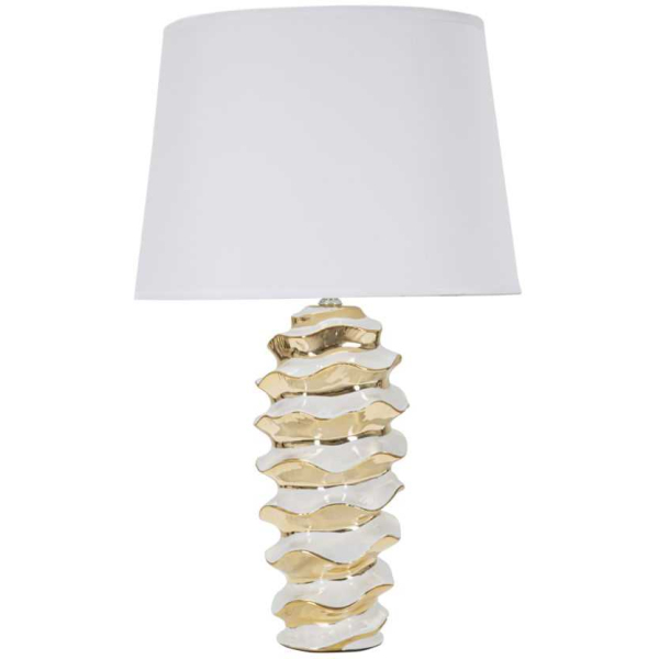 Lampe à poser en céramique et métal Glam