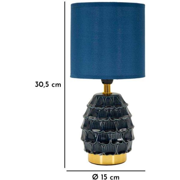 Lampe à poser en céramique et métal Pigny 15 x 30.5 cm - MAU-0511