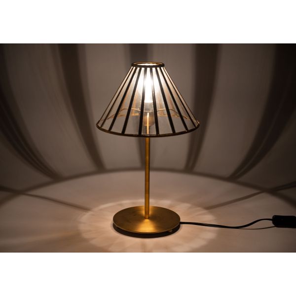 Lampe à poser en laiton ines