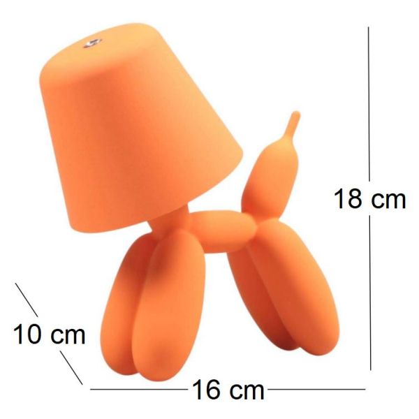 Lampe à poser led Balloon dog 16 x 10 x 18 cm - 5