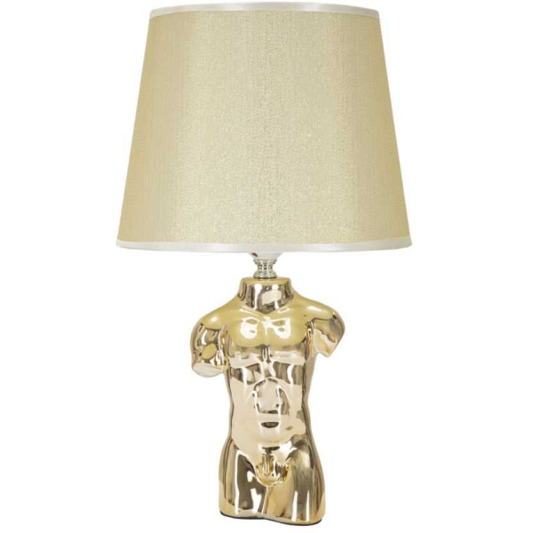 Lampe à poser en métal Glam Man 25 x 42.5 cm