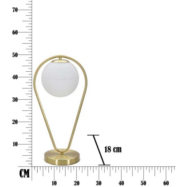 Lampe à poser en métal Glamy drop 25 x 18 x 50 cm - MAU-0489