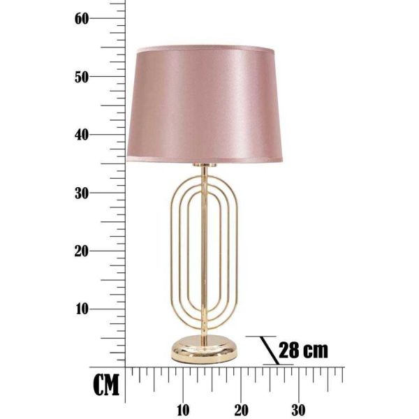 Lampe à poser en métal Krista 28 x 55 cm - MAU-0497