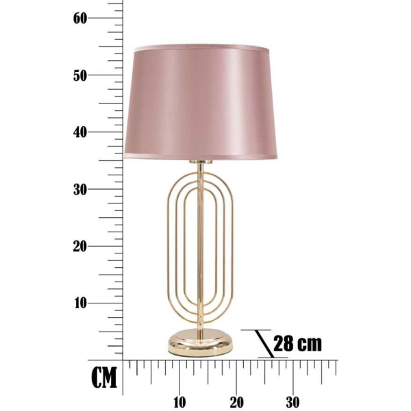 Lampe à poser en métal Krista 28 x 55 cm - MAU-0904