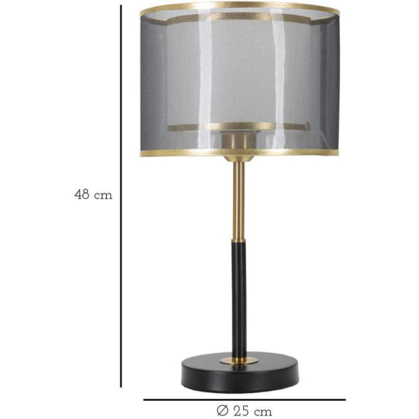 Lampe à poser en métal Levels 25 x 48 cm - MAU-0913