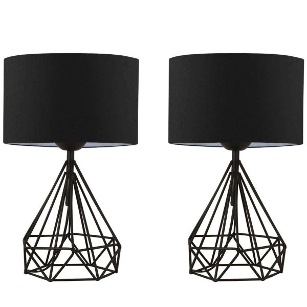 Lampe à poser en métal Loc (Lot de 2)