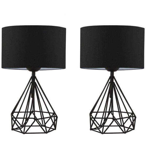 Lampe à poser en métal Loc (Lot de 2)