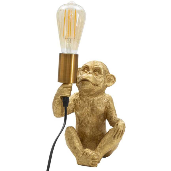 Lampe à poser en métal Monkey 17 x 14.5 x 25 cm