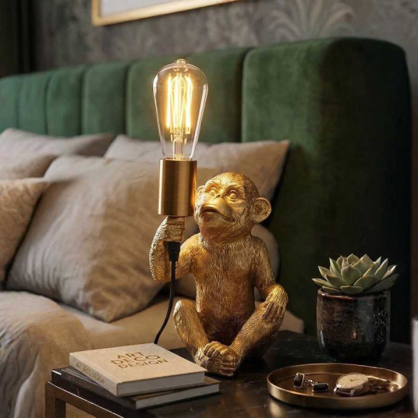 Lampe à poser en métal Monkey 17 x 14.5 x 25 cm - MAURO FERRETTI
